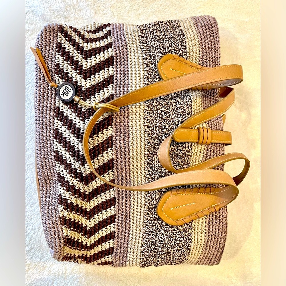 “The Sak” weaved tote